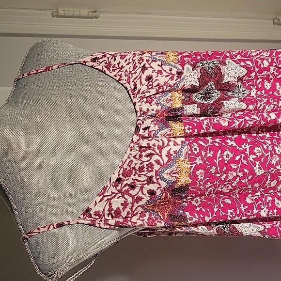 Forever 21 Maxi Colorful Pattern, Sleeveless Dress, Size: L - Picture 2 of 8